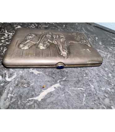 Портсигар "три коня"