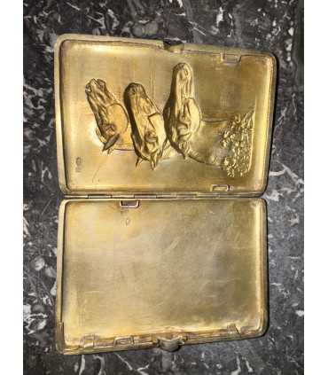 Портсигар "три коня"