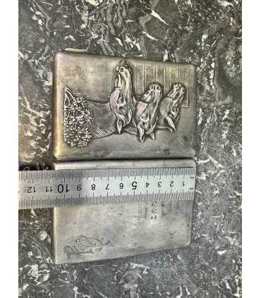 Портсигар "три коня"