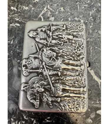 Портсигар "три богатыря"