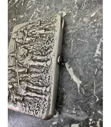 Портсигар "три богатыря"