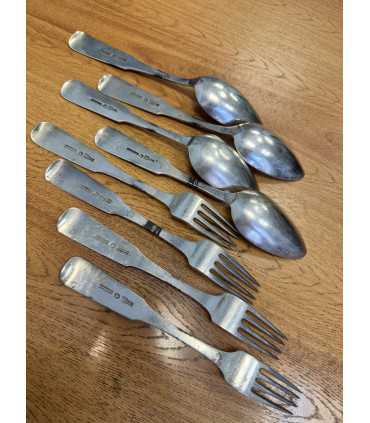 Набор из вилок 4 шт. + ложек 4 шт.