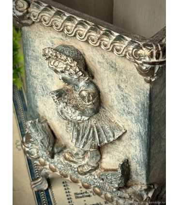 Карандашница Девочка с курочками