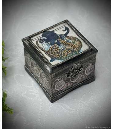 Шкатулка малышка "Нежные хищницы"
