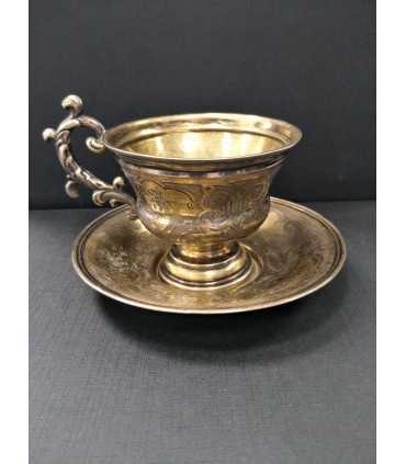 Кофейная пара Серебро