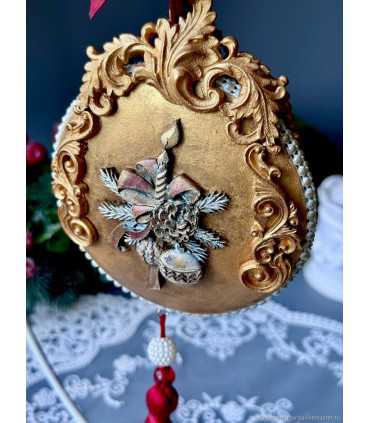 Елочные игрушки: Медальон Ангел