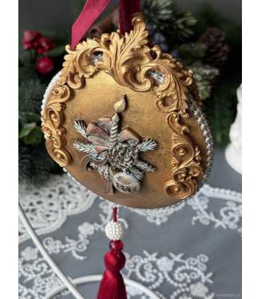 Елочные игрушки: Медальон Ангел