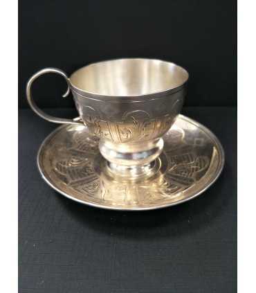 Кофейная пара, Россия, серебро 84, конец 19 века