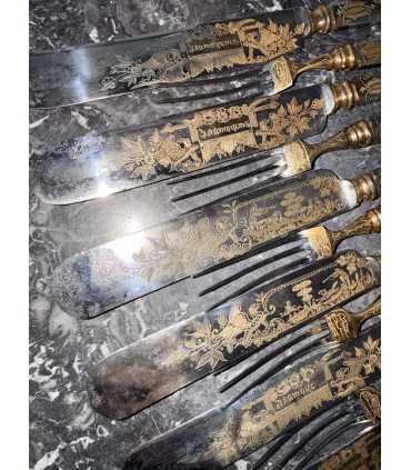 Набор (вилки 6шт и ножи 6шт)