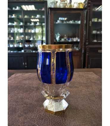 Бокал, багетное стекло синий