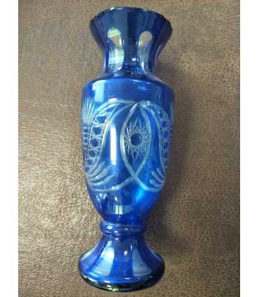 Ваза синего стекла
