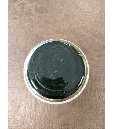 Ваза зеленого и молочного стекла