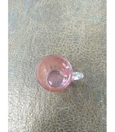 Кружечка розового стекла