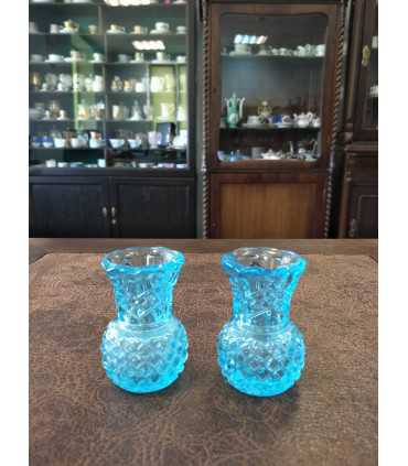 Вазочка купоросного стекла