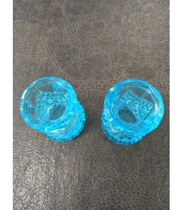 Вазочка купоросного стекла