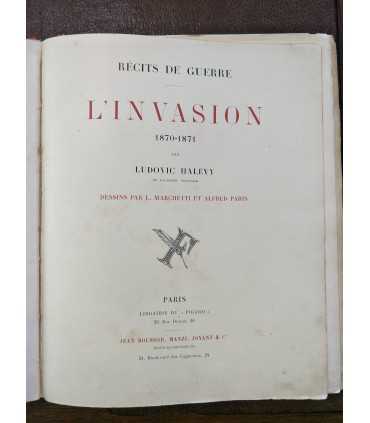 Recits de guerre. L'invasion 1870-71.