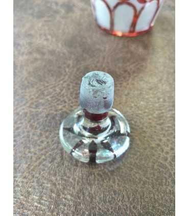 Графин белого матового и красного стекла