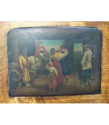 Шкатулка деревянная "Прощание"