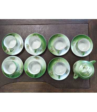 7 чайных пар и сахарница