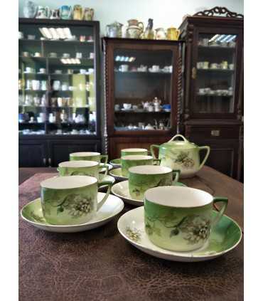 7 чайных пар и сахарница