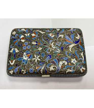 Портсигар серебряный