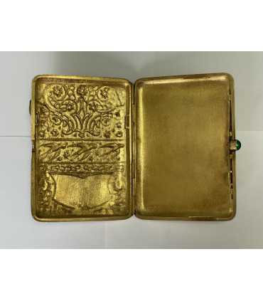 Портсигар серебро "Ласточки"