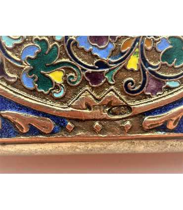 Портсигар серебро "Ласточки"