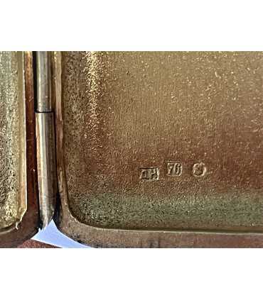 Портсигар серебро "Ласточки"