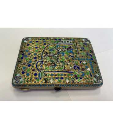 Портсигар серебро