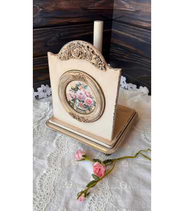 Набор: Подставка для бум.полотенец и Салфетница