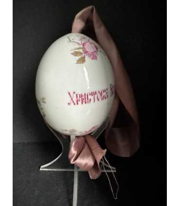 Яйцо пасхальное с цветочной росписью