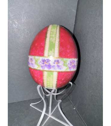 Яйцо пасхальное с цветочной росписью
