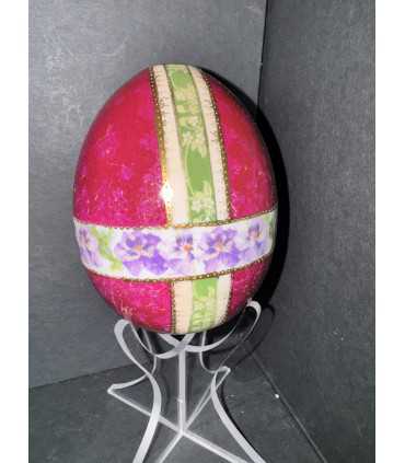 Яйцо пасхальное с цветочной росписью