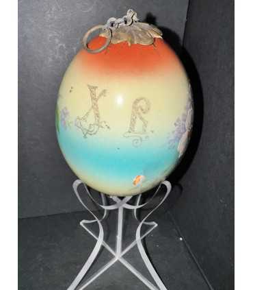 Яйцо пасхальное с цветочной росписью