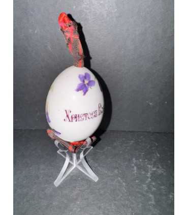 Яйцо пасхальное с цветочной росписью