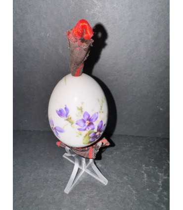 Яйцо пасхальное с цветочной росписью