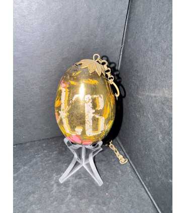 Яйцо пасхальное с цветочной росписью