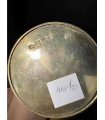 Яйцо пасхальное с цветочной росписью на ножке