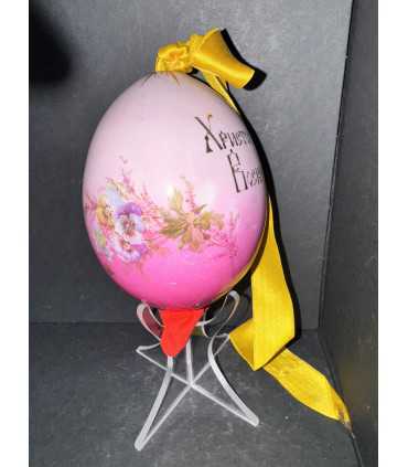 Яйцо пасхальное с цветочной росписью