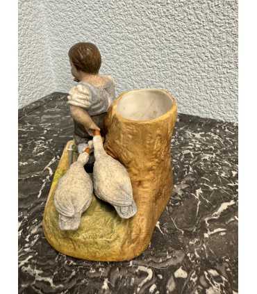 Спичечница «Мальчик с гусями»