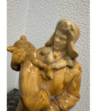 Статуэтка "Охотник с лисой"