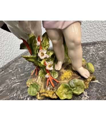 Статуэтка "Ангелок и цапля"