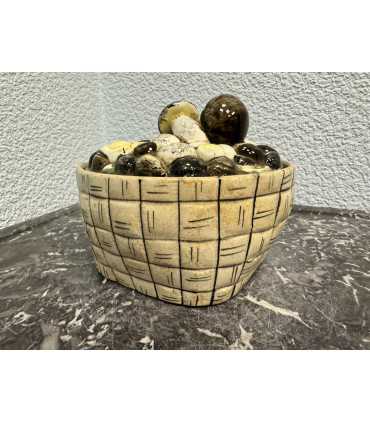 Масленка "Лукошко с грибами"