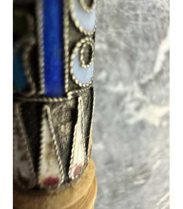 Деревянная ложка с отделкой серебром