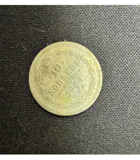Монета "10 копеек 1904г."