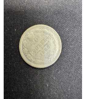 Монета "10 копеек 1886г."