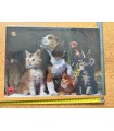 3D картинка "Коты и пес"