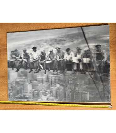 3D плакат "Обед на небоскрёбе"